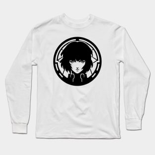 Cybernetic Journeys: Ghost in the Shell Aesthetics, Techno-Thriller Manga, and Mind-Bending Cyber Warfare Art Long Sleeve T-Shirt